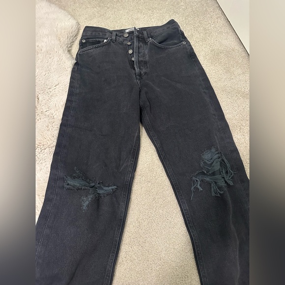 Agolde 90's Mid Rise Loose in Smokestack - Picture 3 of 9